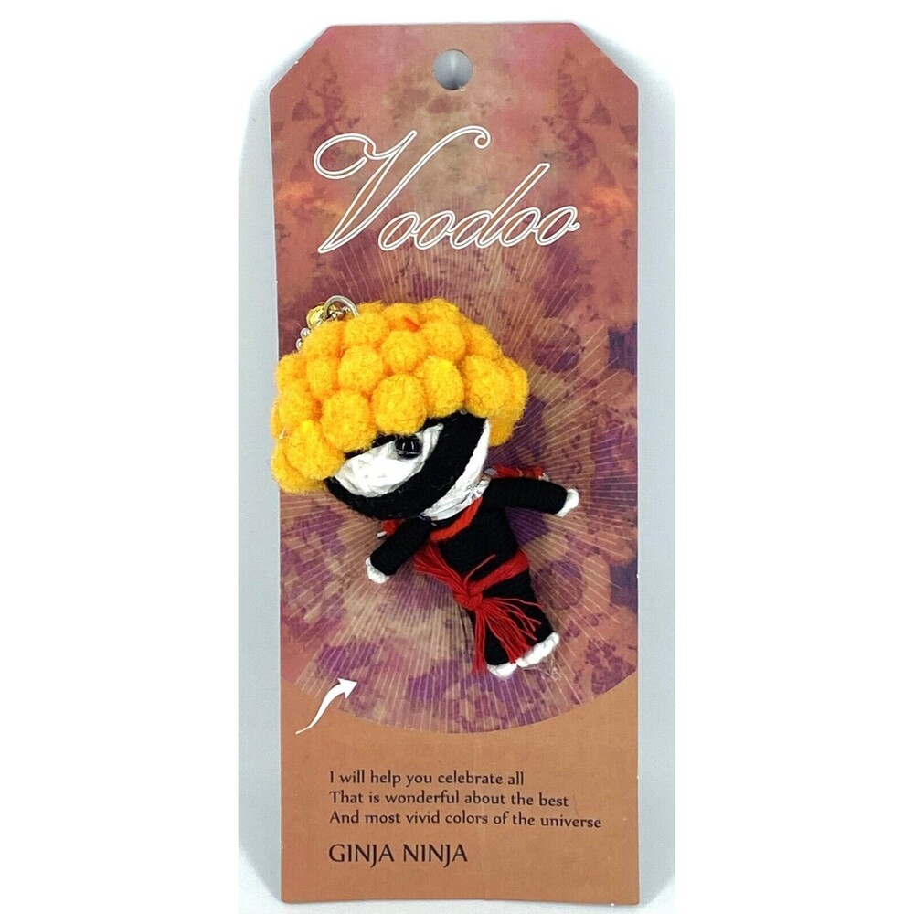 Watchover VOODOO DOLL Keychain, GINJA NINJA,  3" Tall